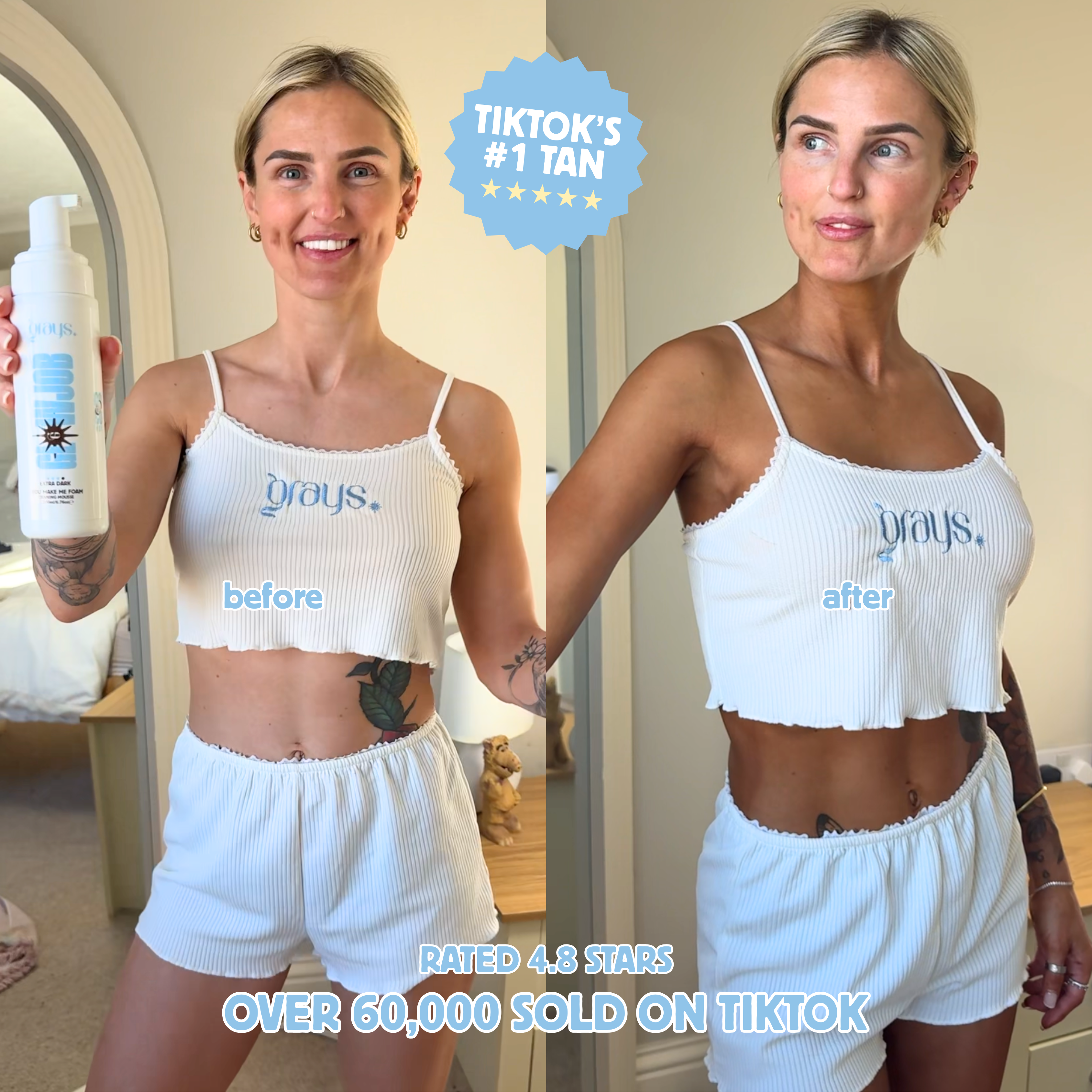 Facial Tanning Spritz + Gradual Moisturiser + Tanning Mousse