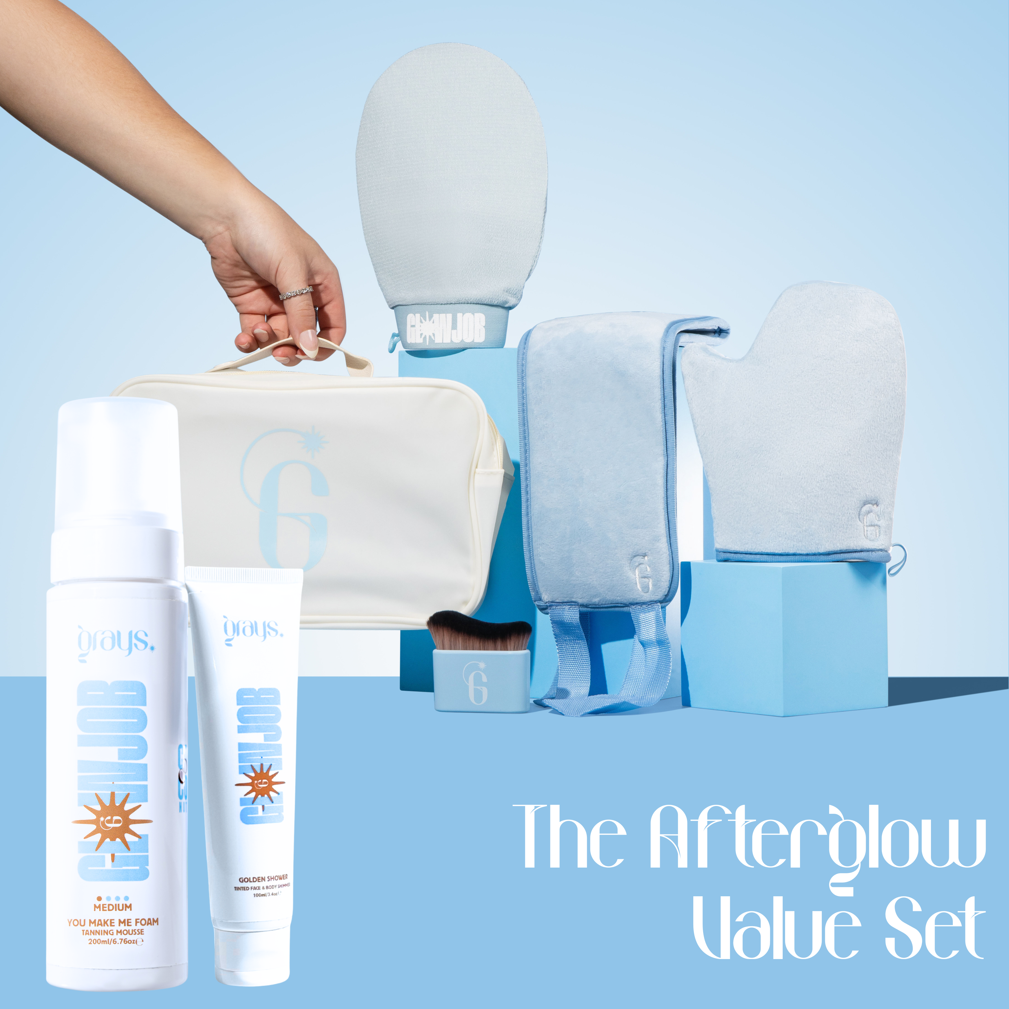 Tanning Mousse + Tinted Shimmer + Tanning Kit