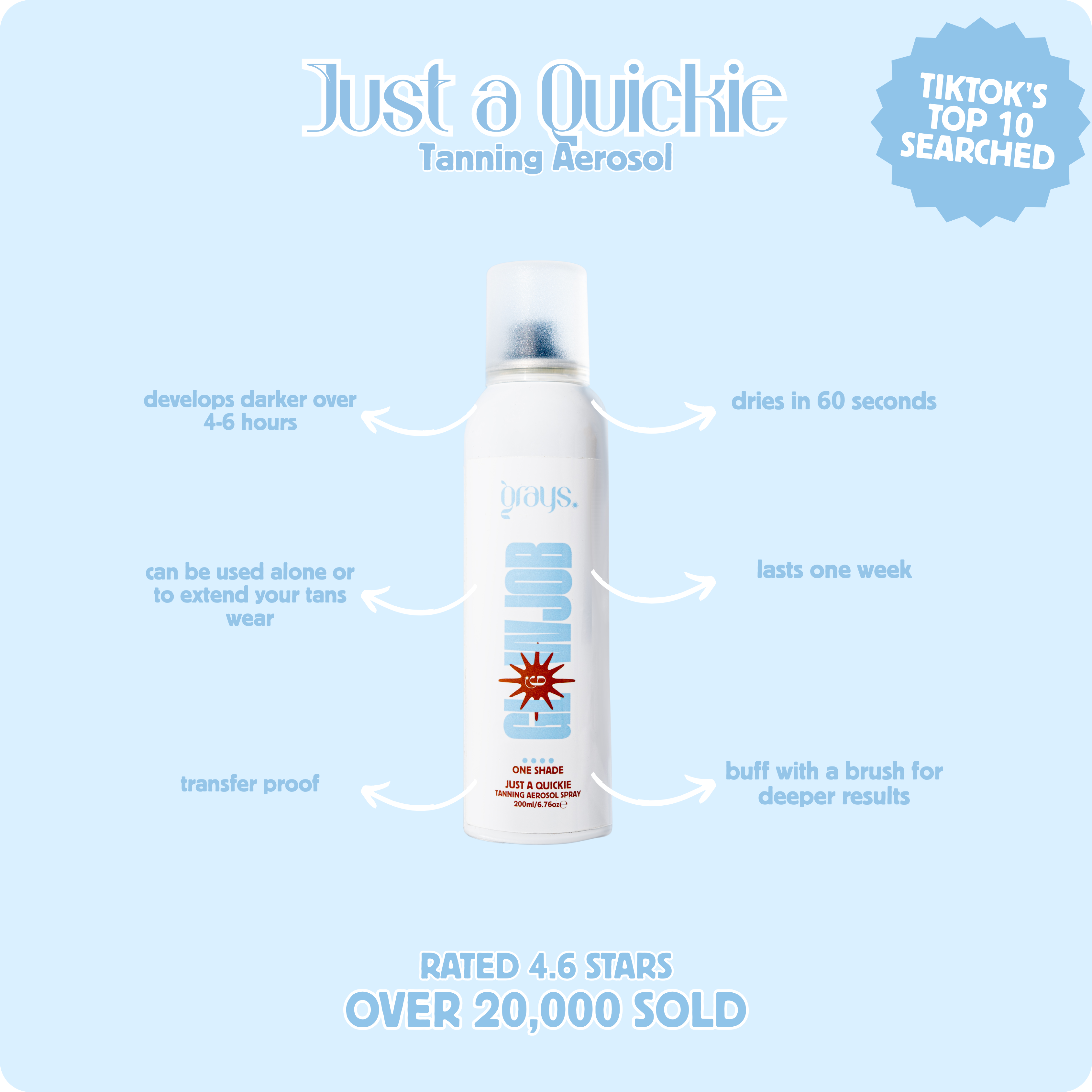 Tanning Aerosol + Gradual Moisturiser