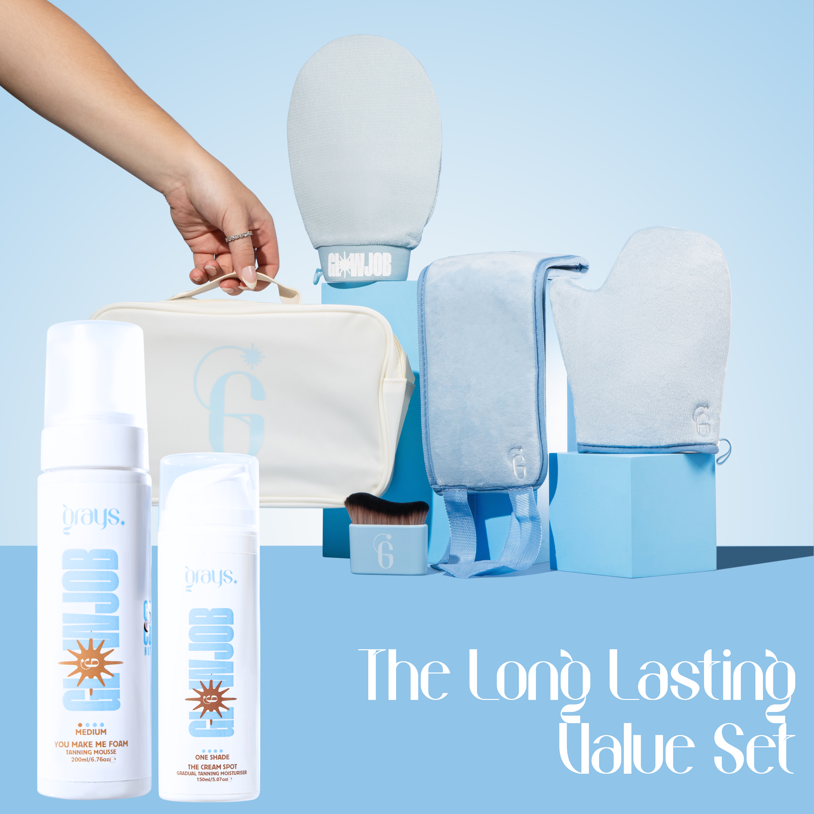 Tanning Mousse + Gradual Moisturiser + Tanning Kit