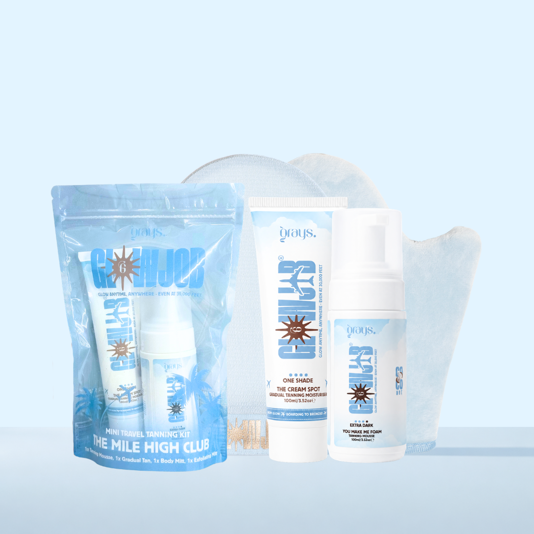 The Mile High Club Mini Travel Tanning Kit